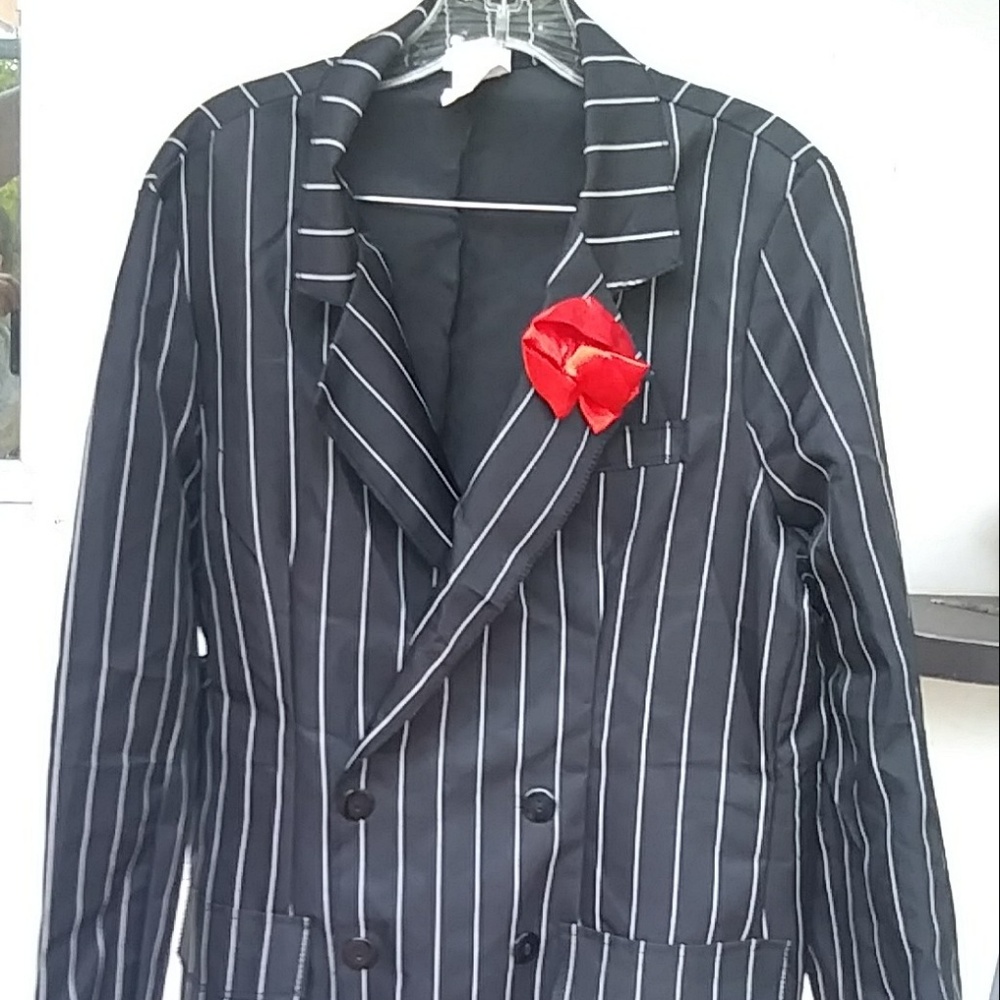 HALLOWEEN GANGSTER COSTUME  LARGE NWOT L
